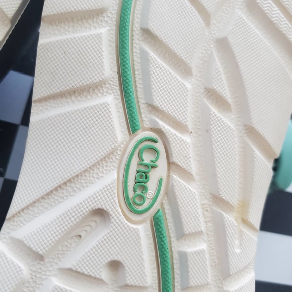 Chaco Aqua and Orange Zx2 Classic Womens Sandals Sz 8 Katydid Comfort Sandal - Picture 4 of 9